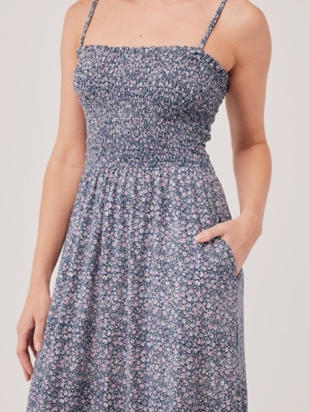 Pact Soirée smocked floral dress *shortened*